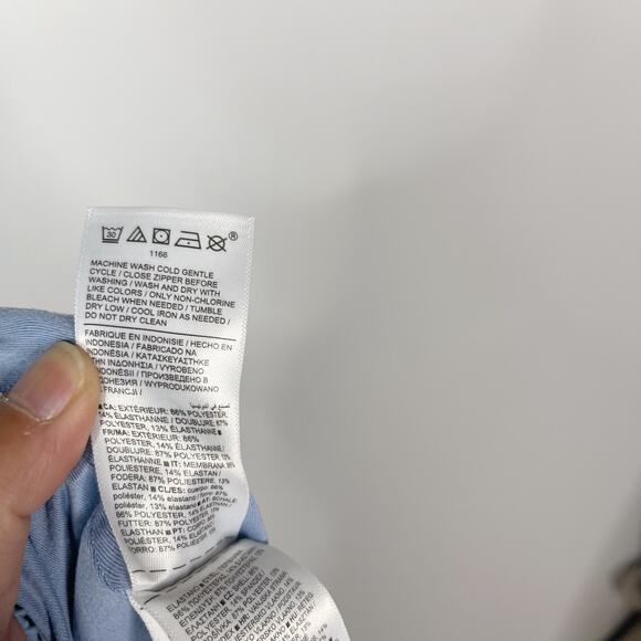 Athleta 10P Blue Brooklyn Lined Jogger Pants Woven Featherweight Stretch Pockets - Picture 13 of 15